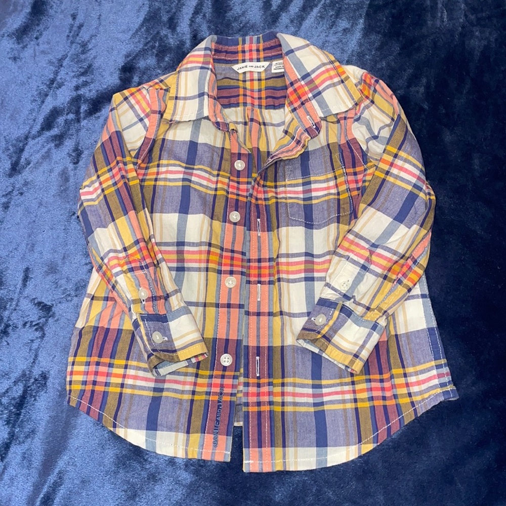Janie and Jack Plaid shirt